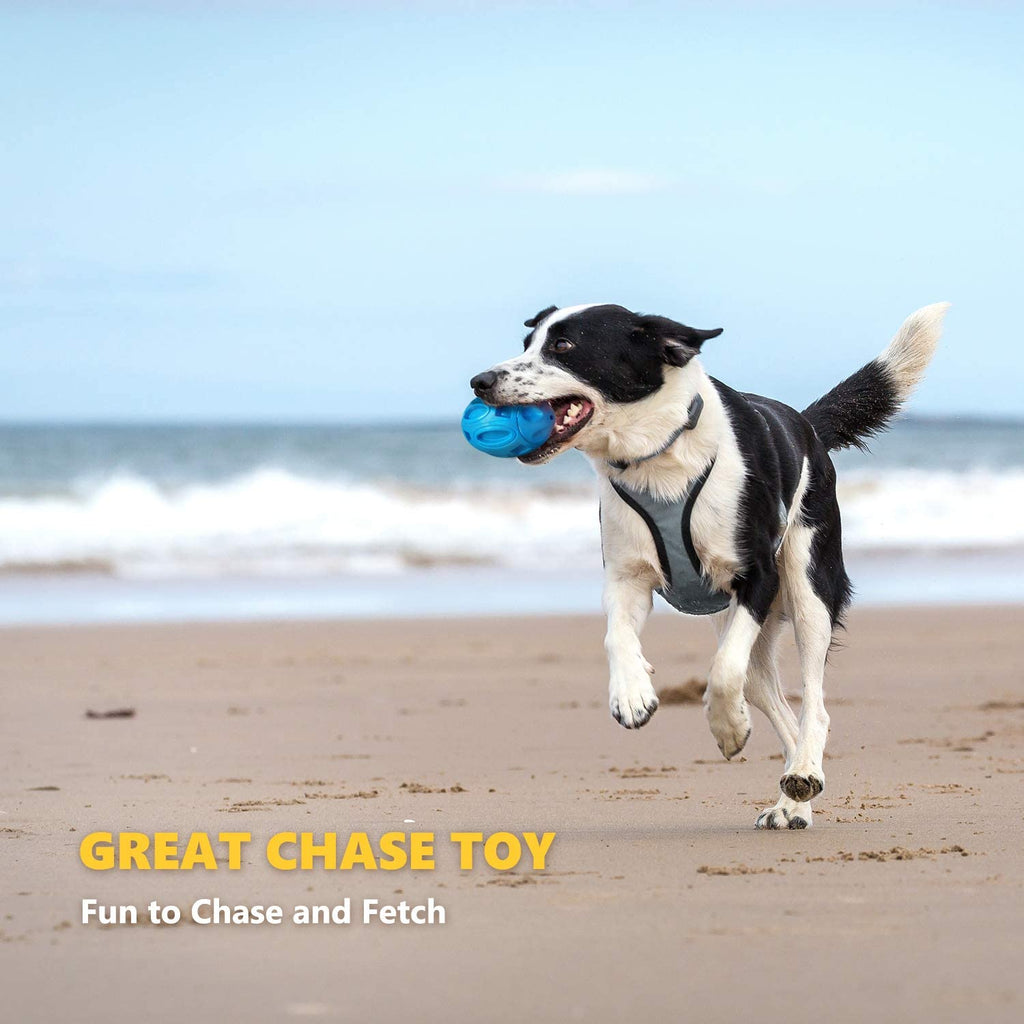 Pet Supplies Dog Toys Rubber Sounding Rugby Wear-Resistant Bite-Resistant Sounding Dog Ball by Josla
