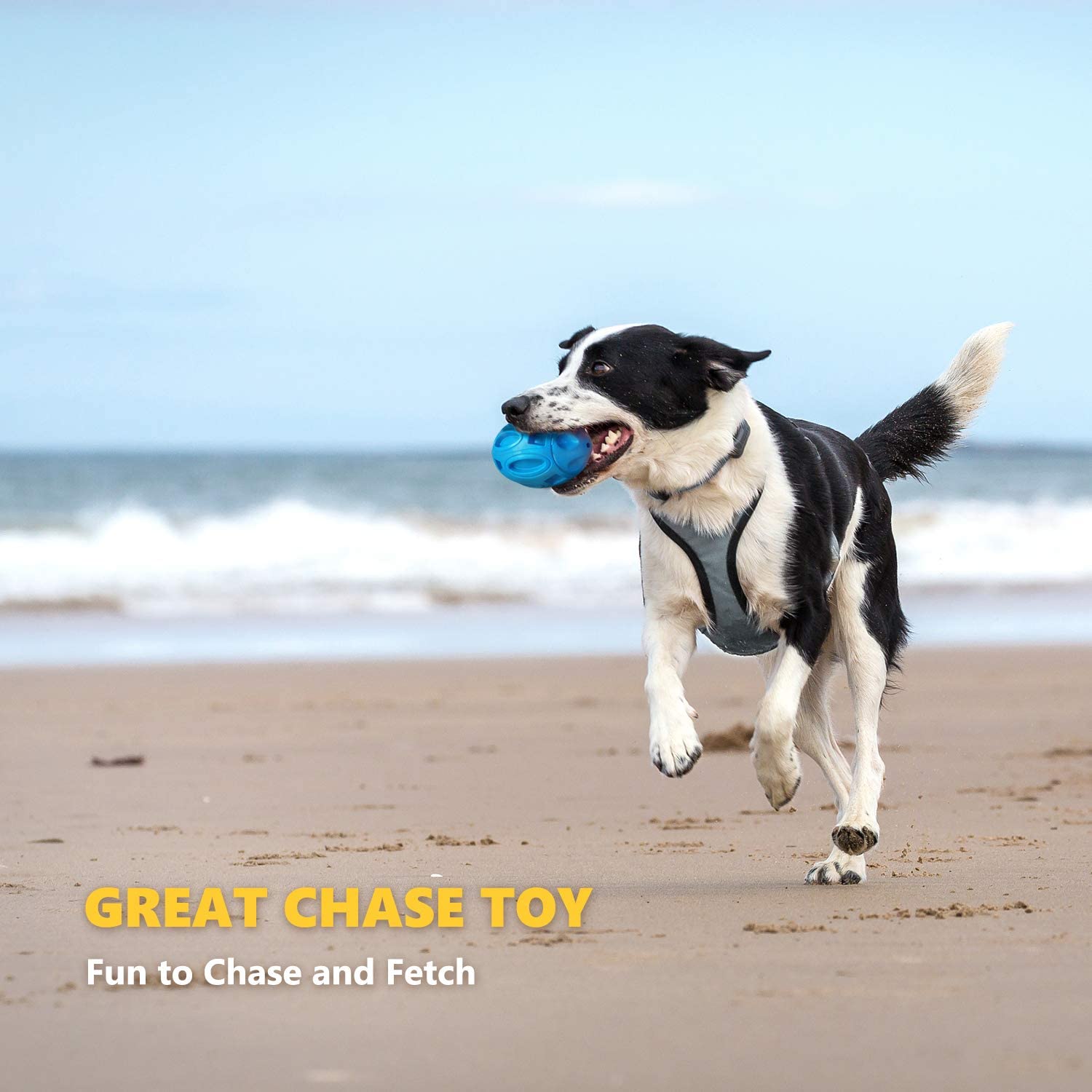 Pet Supplies Dog Toys Rubber Sounding Rugby Wear-Resistant Bite-Resistant Sounding Dog Ball by Josla