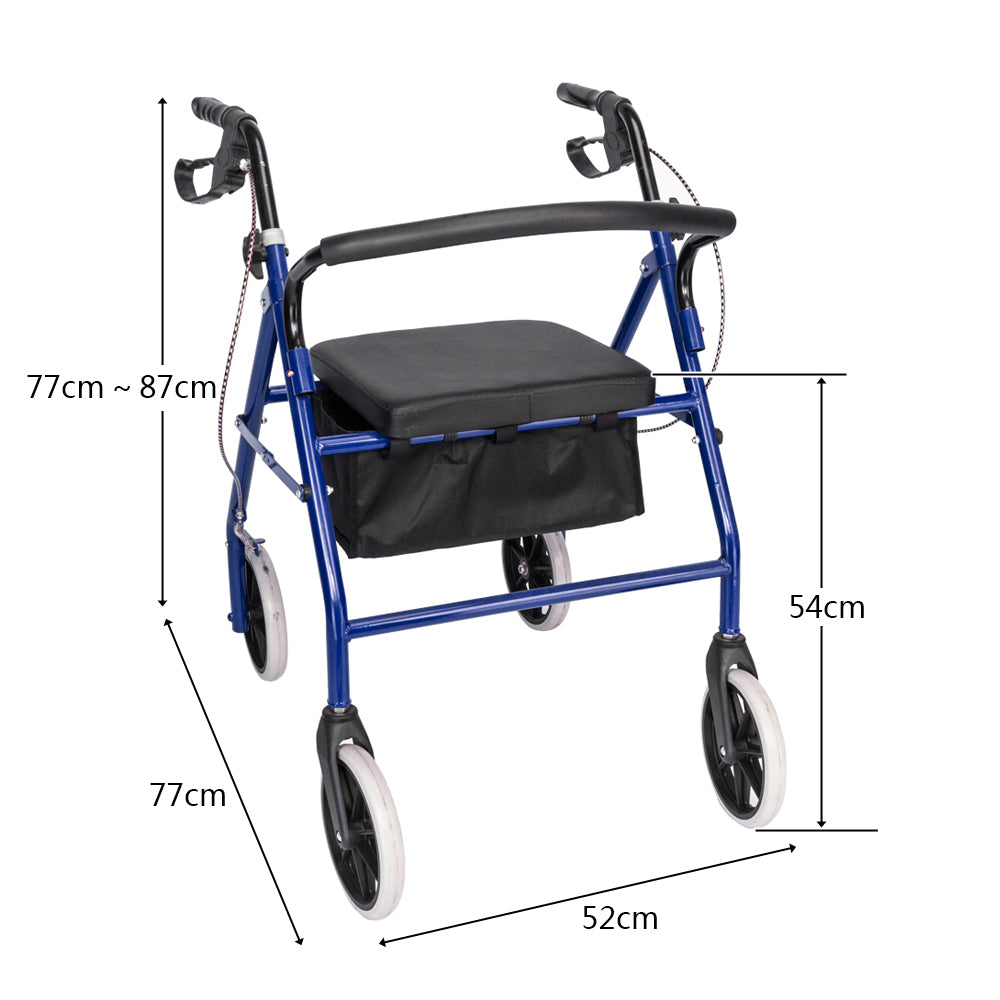 Iron Pipe Nylon Cloth Basket 286lbs, Blue And Black Color For Driving Assistance by Josla