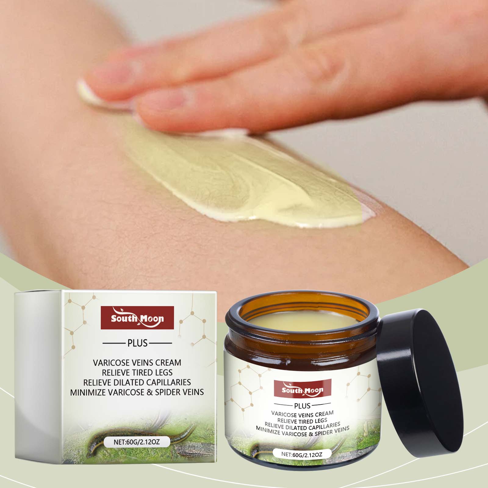 South Moon Leg Care Cream, Gentle Nourishing Massage To Relieve Leg Discomfort Daily Leg Care Cream by Josla