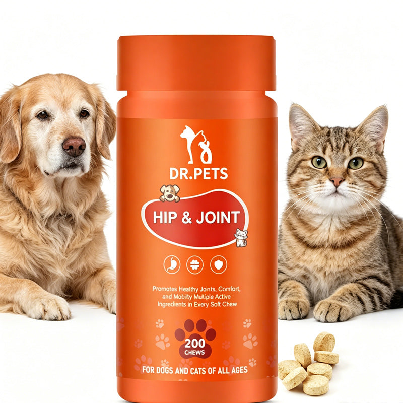 Joint Supplements For Dogs And Cats With Glucosamine, Chondroitin, 10 Vitamins, Hyaluronic Acid And MSM by Josla