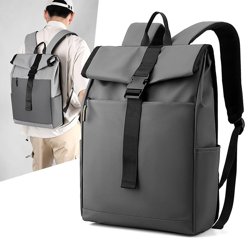 Casual Fashion Backpack For Men Women New Laptop Backpack Oxford Cloth Waterproof Short Distance Travel Backpack Men Black by Josla
