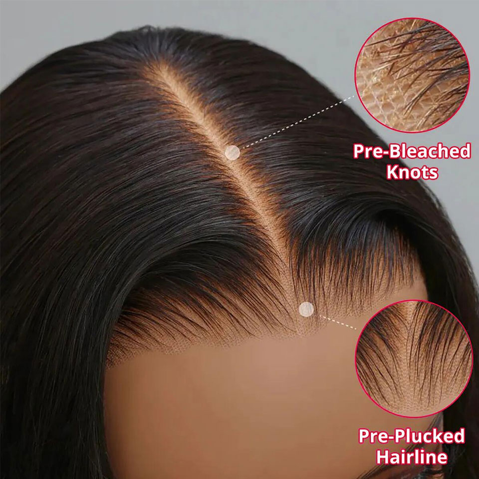 4x4 Lace Human Hair Wig Natural Color, Straight Texture, Density by Josla