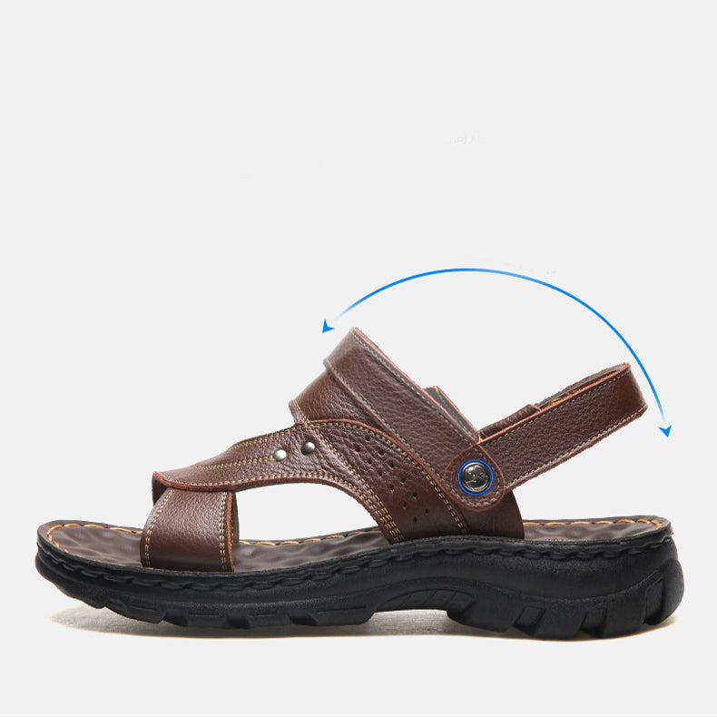 Men Sandals Summer Beach Shoes Adjustable Back Strap Design Slippers Slides by Josla