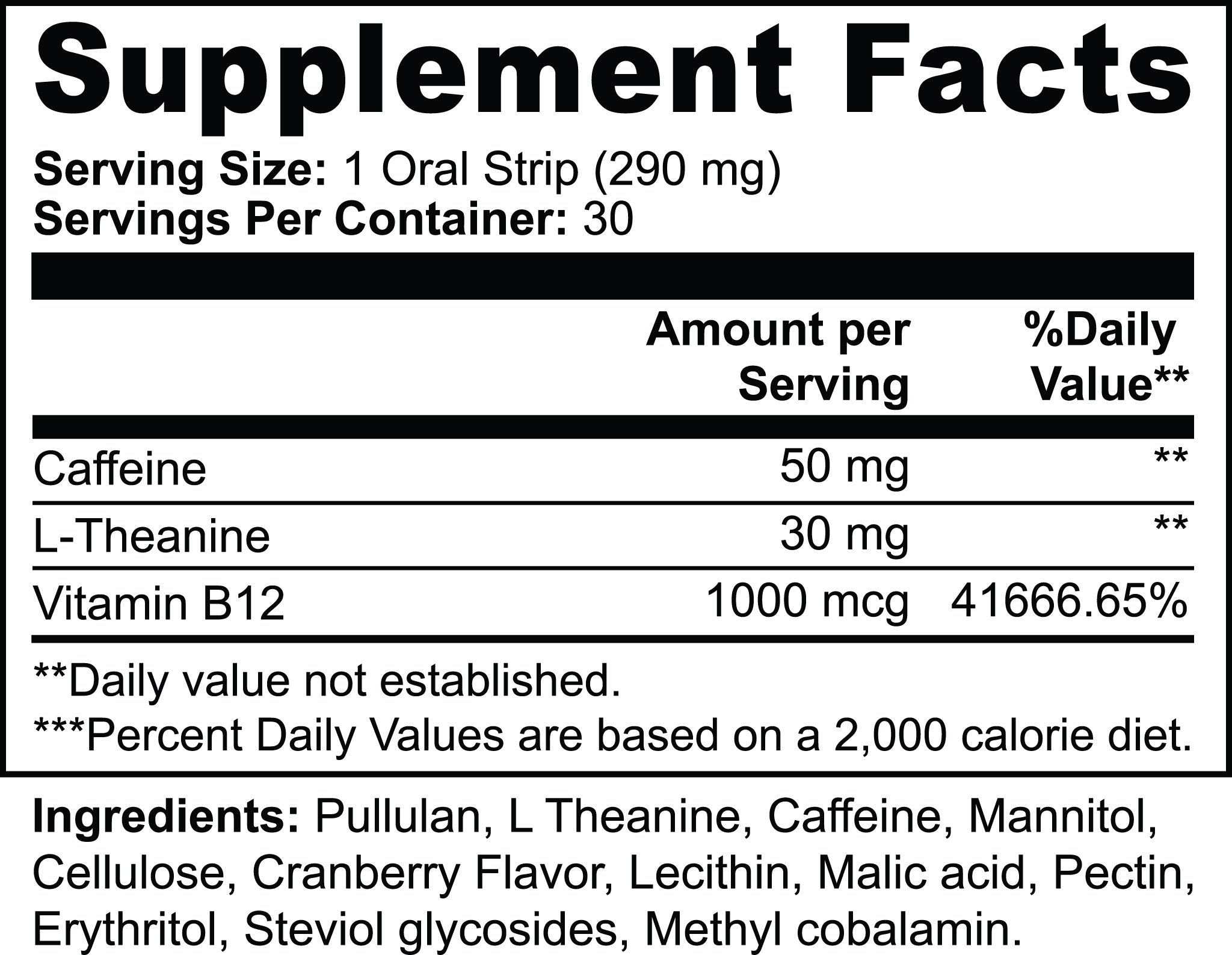 Fast Acting Energy Strips Instant Boost For Focus Stamina by Josla