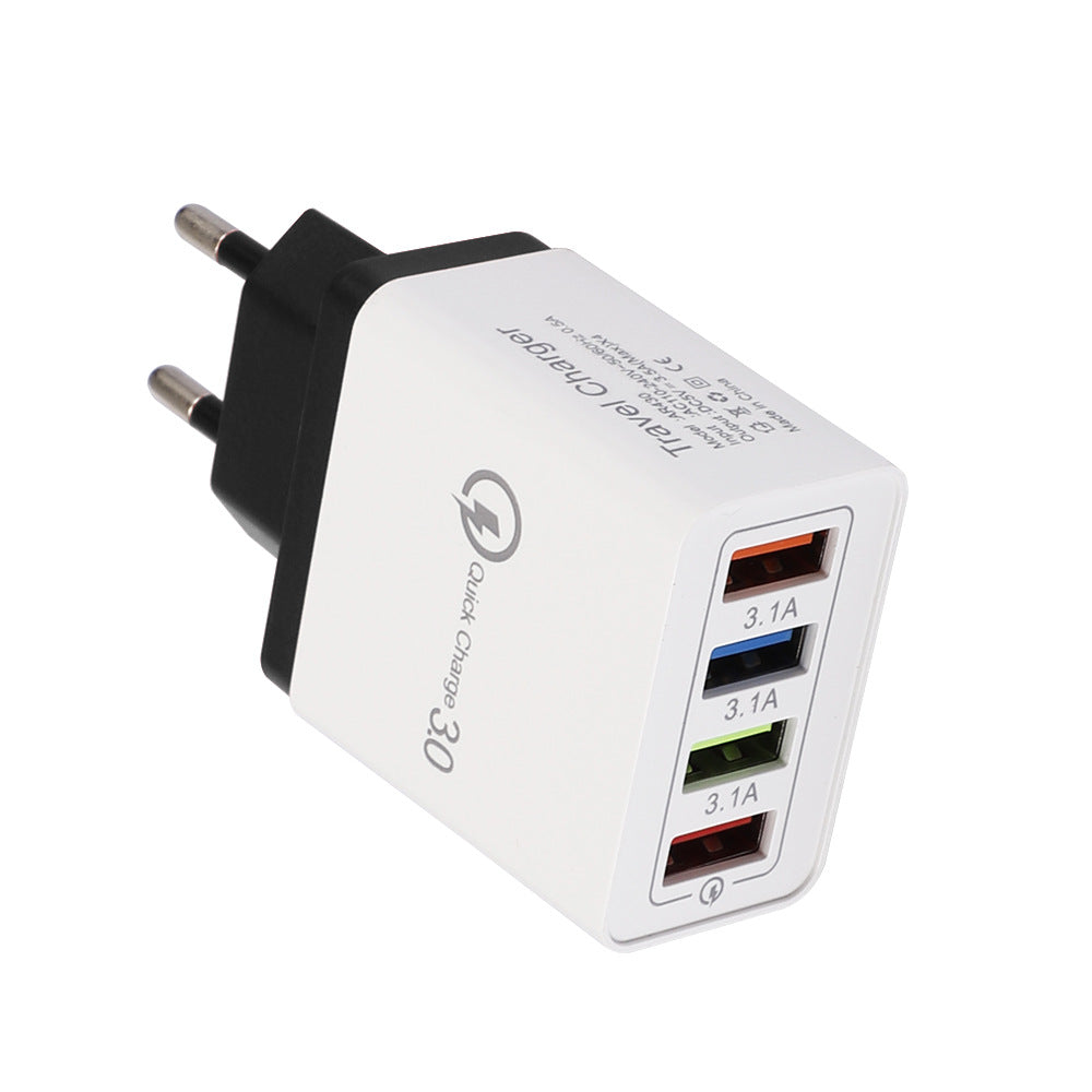 USB Charger Quick Charge 3.0 4 Phone Adapter For Tablet Portable Wall Mobile Charger Fast Charger by Josla