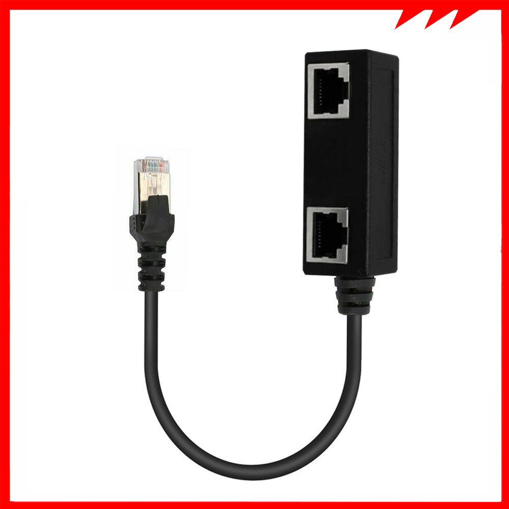 Network Cable Adapter Cable Connecting Line One Male 3 Bus CATE 6 Line by Josla