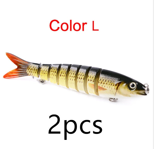 Pike Fishing Lures Artificial Multi Jointed Sections Hard Bait Trolling Pike Carp Fishing Tools by Josla