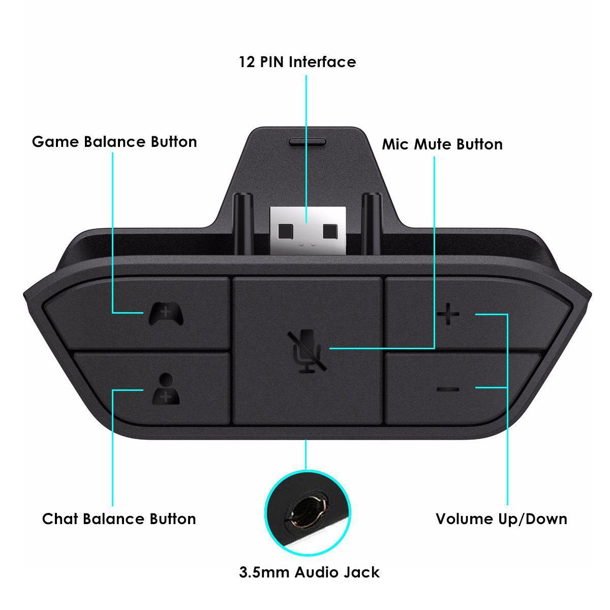 Headphone Adapter Converter Stereo Headset by Josla