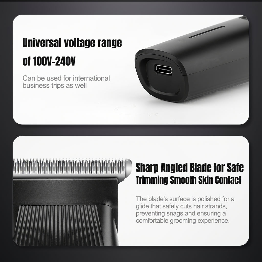 Beard Trimmer, 3 In 1 Hair Clippers And Mens Grooming Kit, Face, Nose, Ear Hair Trimmer - Black by Josla