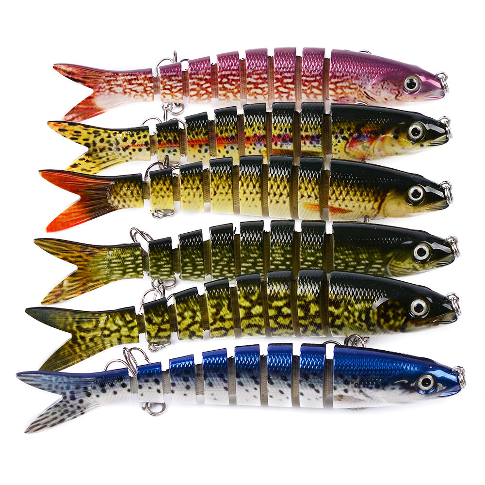 Pike Fishing Lures Artificial Multi Jointed Sections Hard Bait Trolling Pike Carp Fishing Tools by Josla
