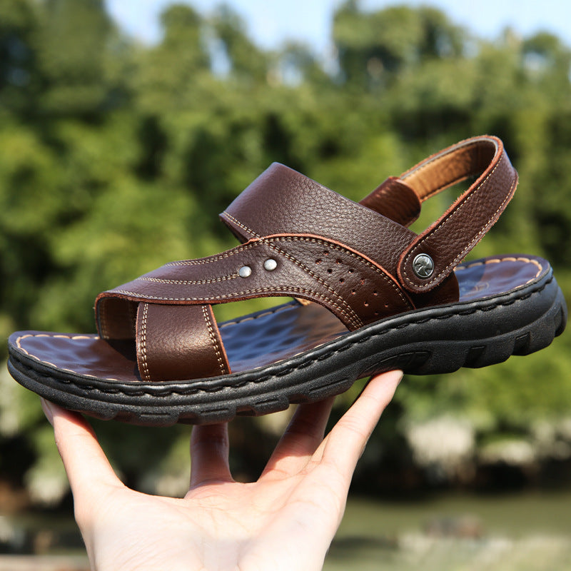 Men Sandals Summer Beach Shoes Adjustable Back Strap Design Slippers Slides by Josla