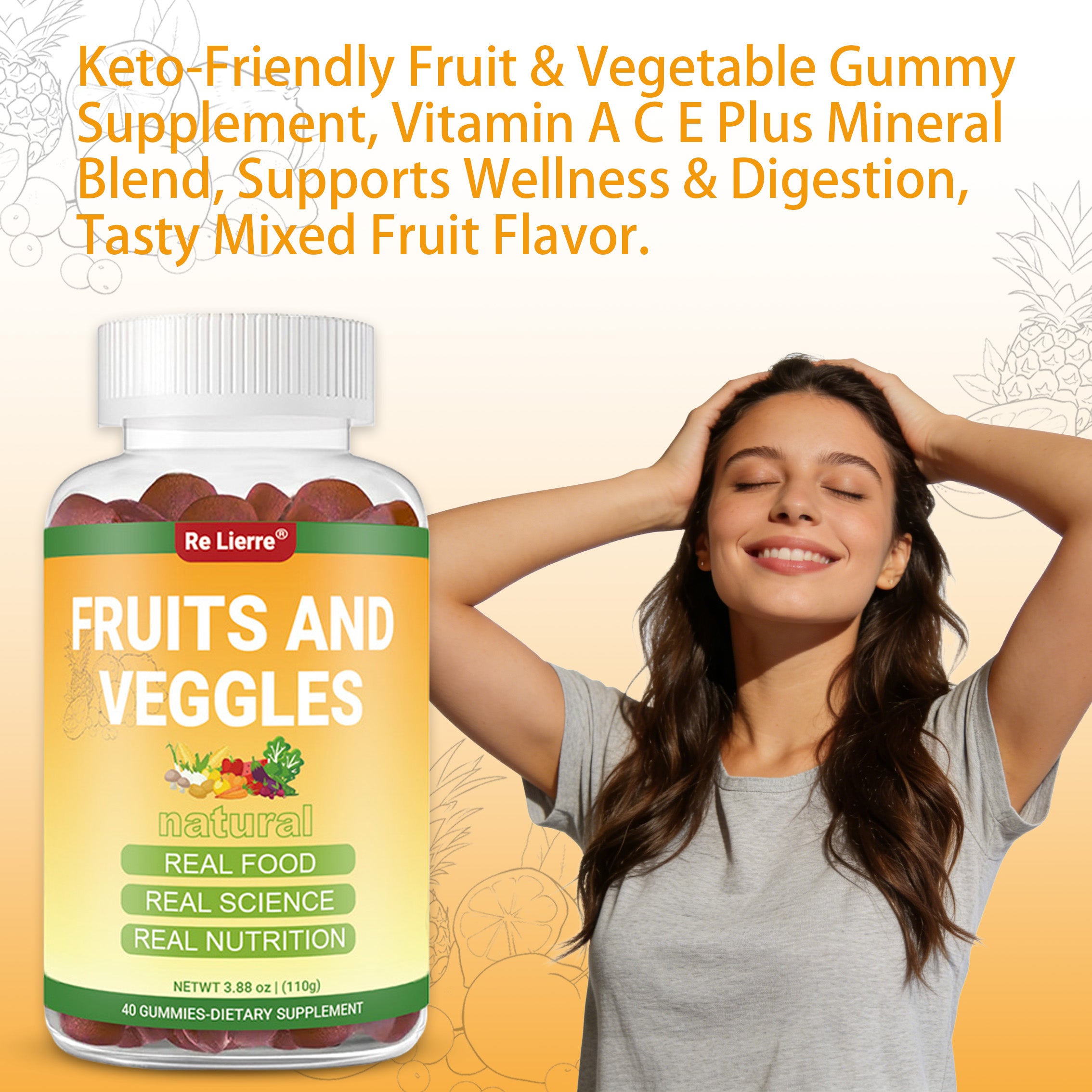 Ketogenic Diet Fruit And Vegetable Gummies by Josla