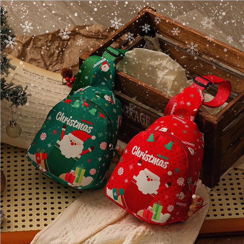 Christmas Santa Handheld Gift Bag - Festive Waterproof Gift Wrap For Holiday Presents, Perfect For Christmas Eve Apple Gift Boxes & Small Gifts by Josla