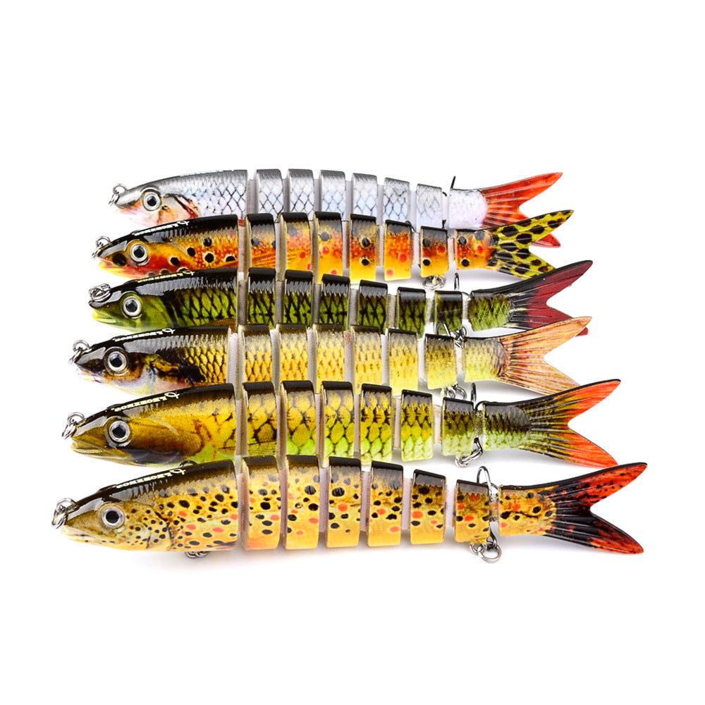 Pike Fishing Lures Artificial Multi Jointed Sections Hard Bait Trolling Pike Carp Fishing Tools by Josla