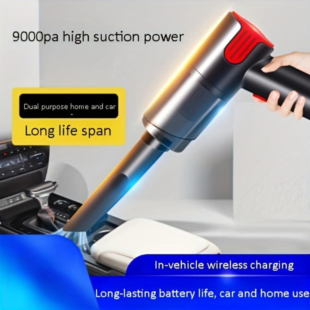 Wireless-red Car Vacuum Cleaner Wireless Usb Charging Car Vacuum Cleaner Home Handheld Mini Desktop Vacuum Cleaner Portable by Josla