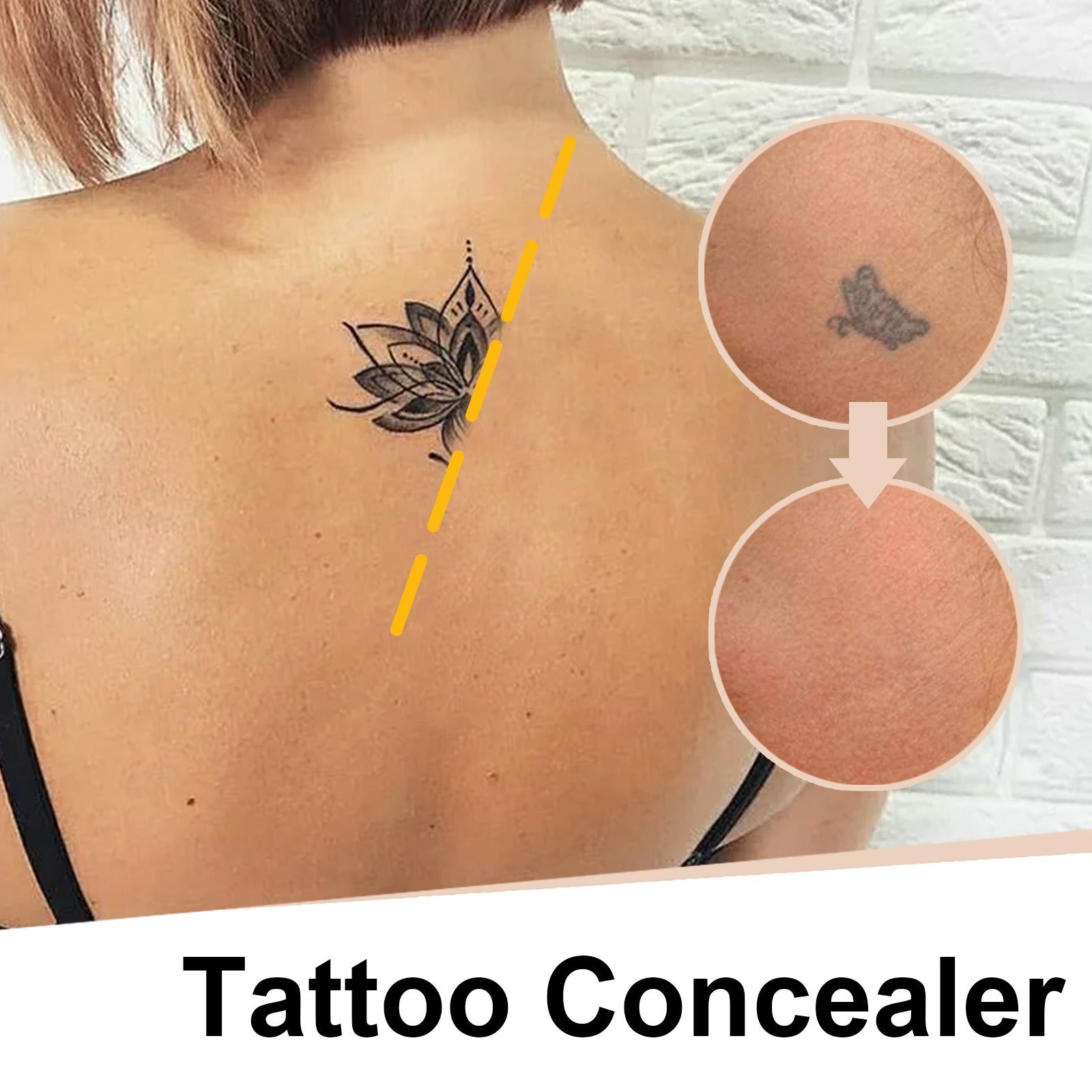Tattoo Cover Up Makeup Waterproof, Professional Tattoo Concealer Use On Body, For Legs, Dark Spots, Scars, Vitiligo by Josla