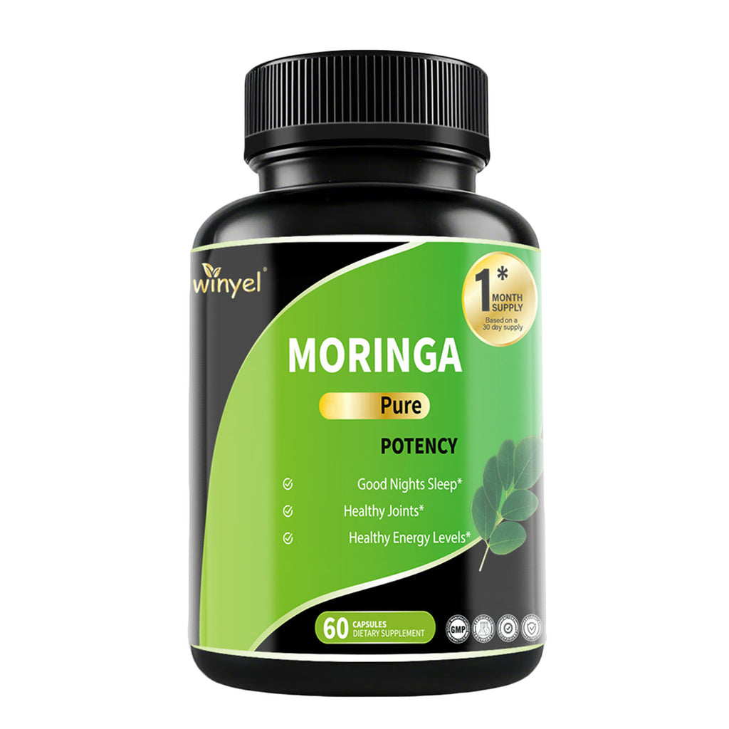 Pure Moringa Capsules - High Potency, Health & Fitness With Essential Vitamins & Amino Acids - 60 Capsules by Josla