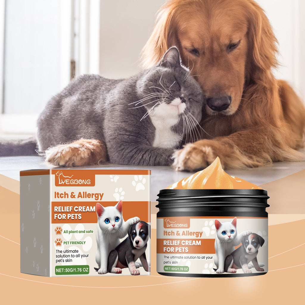 Pet Itch & Allergy Relief Cream, Soothing Skin For Dogs & Cats, Natural Herbal Extracts For Itch, Bites & Irritated Skin, 50g by Josla
