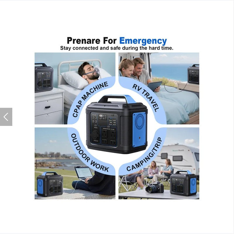 296Wh 80000mAh Lithium Battery Generator Solar For Outdoor Camping RV Home by Josla