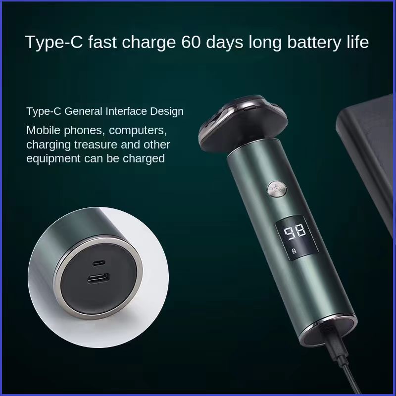 Men's Electric Shaver Triple Head Razor Travel Portable Washable by Josla