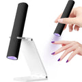 UV Light For Gel Nails, Mini U V LED Nail Lamp Handheld With Stand, Portable Nail Dryer Rechargeable USB Cordless For Fast Drying, Black by Josla