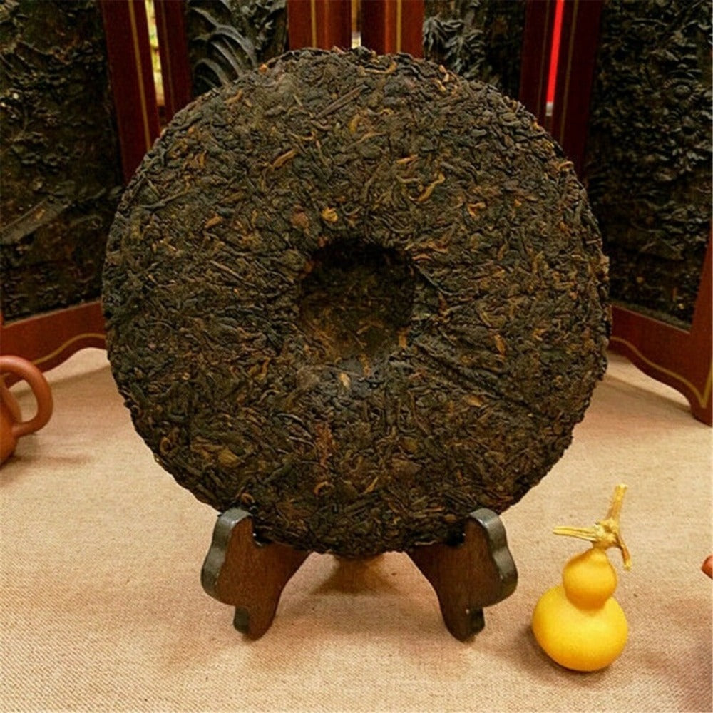 357g Aged Raw Pu-erh Tea Cake Yunnan Ancient Tree, Traditional Chinese Puer Tea by Josla