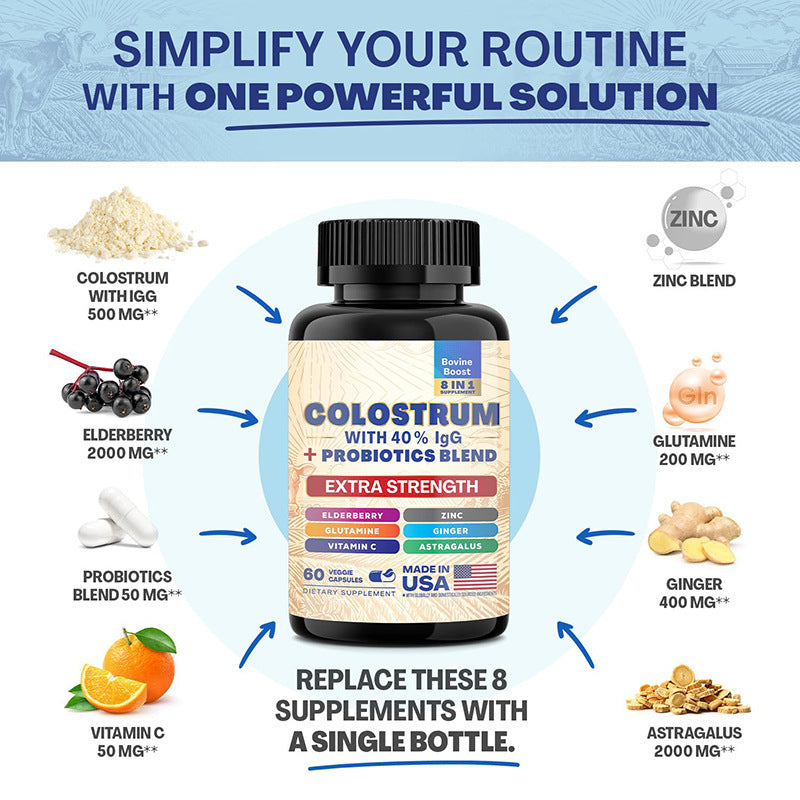 Bovine Colostrum Capsules 60 Capsules by Josla