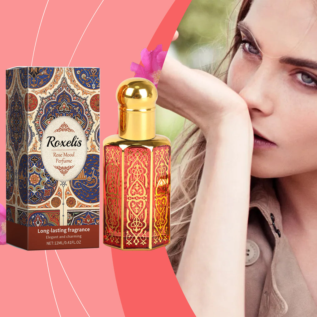 Arabian Roll On Perfume Oil, Rose Mood, Long Lasting Women Fragrance, 12ml by Josla