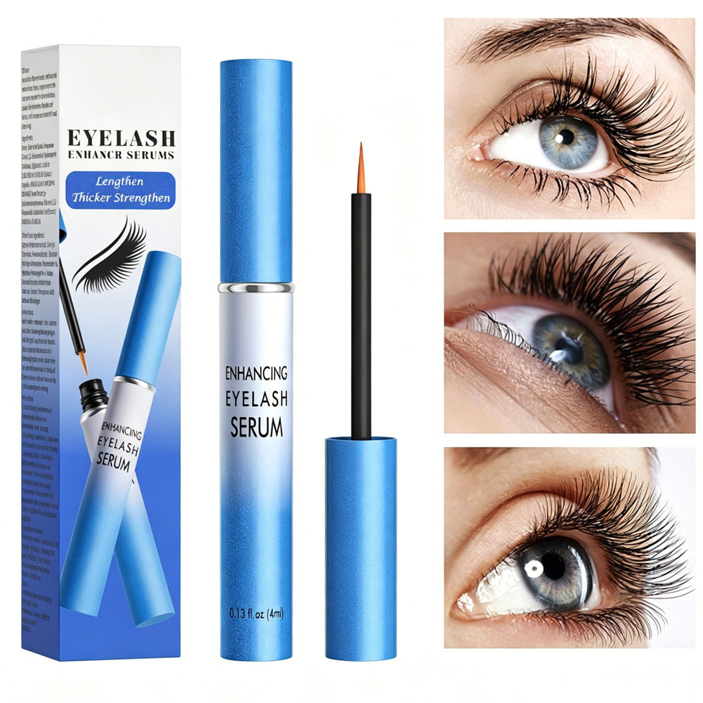 Eyelash Growth Serum,Eyelash Serum Black Thick Eyelash Serum Long Curling,Peptide Lash Enhancer For Longer, Thicker Lashes & Brows,4ml by Josla