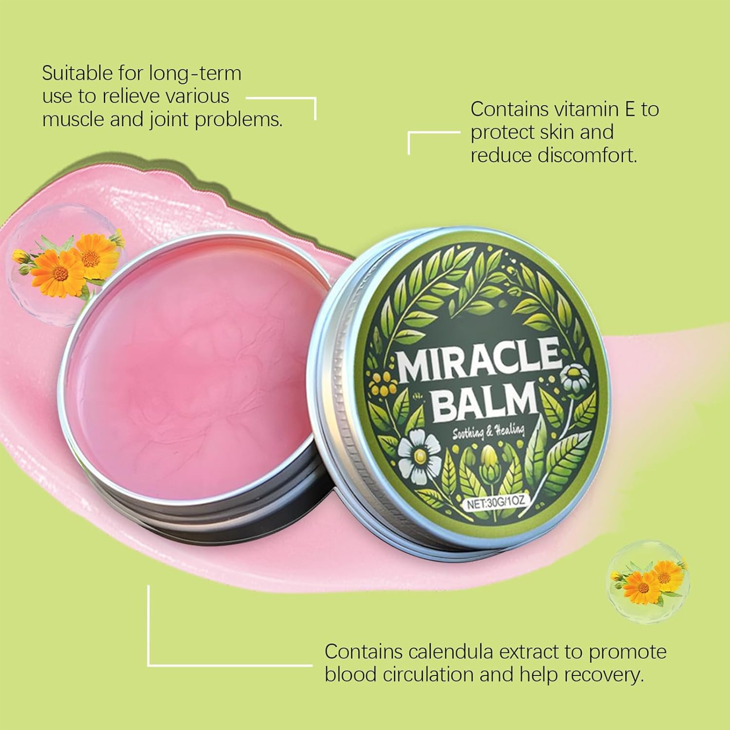 2pcs Soothing Joint Cream, Soothing Cream For Back, Hands And Feet, Natural Ingredients, Non Sticky Cream For Fast Absorption by Josla