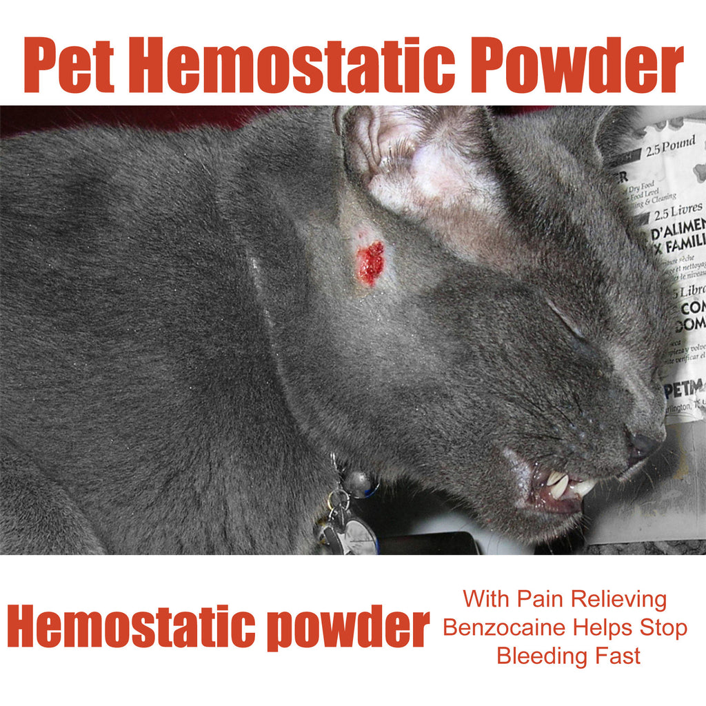 Pet Hemostatic Powder, Fast Bleeding Stop Wound Care Powder For Dogs Cats, Gentle Pet Nail Cut Skin Injury Healing Powder 50g by Josla