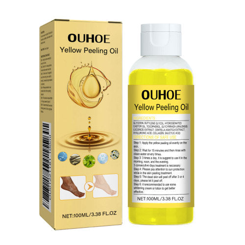 OUHOE Yellow Exfoliating Oil Hydrates And Moisturizes Skincare Body, Clears Skin, Brighens Skin Tone by Josla