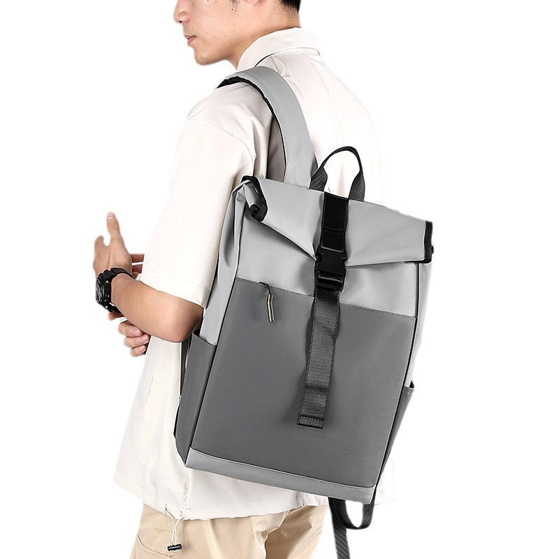 Casual Fashion Backpack For Men Women New Laptop Backpack Oxford Cloth Waterproof Short Distance Travel Backpack Men Black by Josla