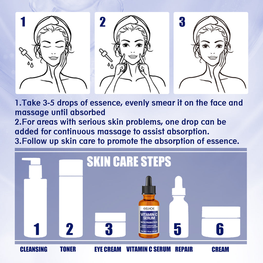 EELHOE Anti-aging Vitamin C Facial Essence, Reduces Spots Acne Fine Lines, Moisturizes Facial Essence by Josla