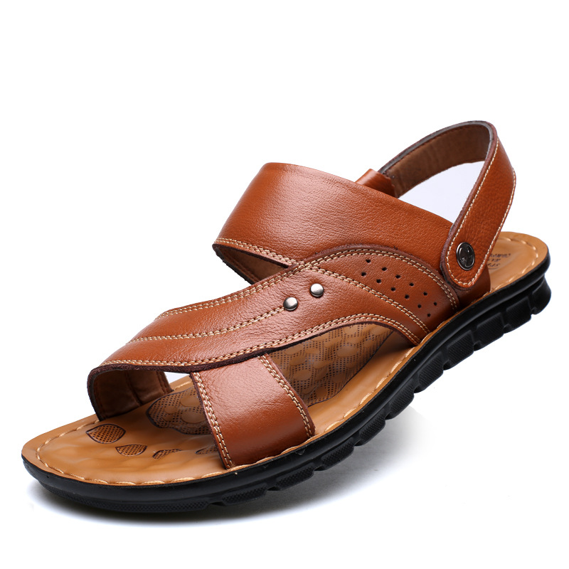 Men Sandals Summer Beach Shoes Adjustable Back Strap Design Slippers Slides by Josla