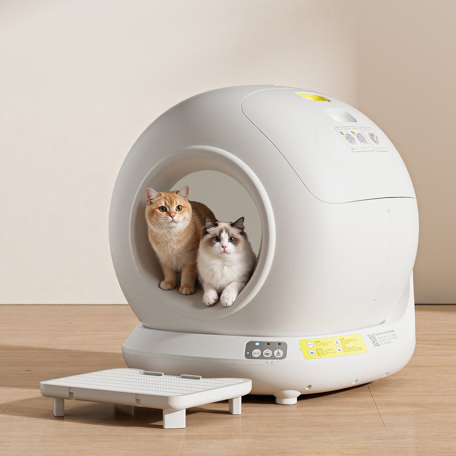 Fully Enclosed Automatic Self-cleaning Cat Litter Box With Extra-large Tray To Prevent Litter Tracking by Josla