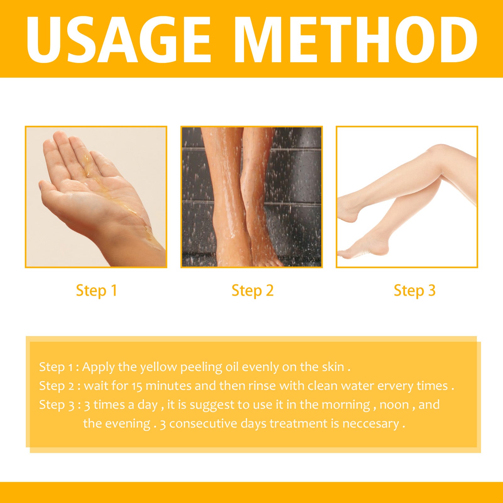 OUHOE Yellow Exfoliating Oil Hydrates And Moisturizes Skincare Body, Clears Skin, Brighens Skin Tone by Josla