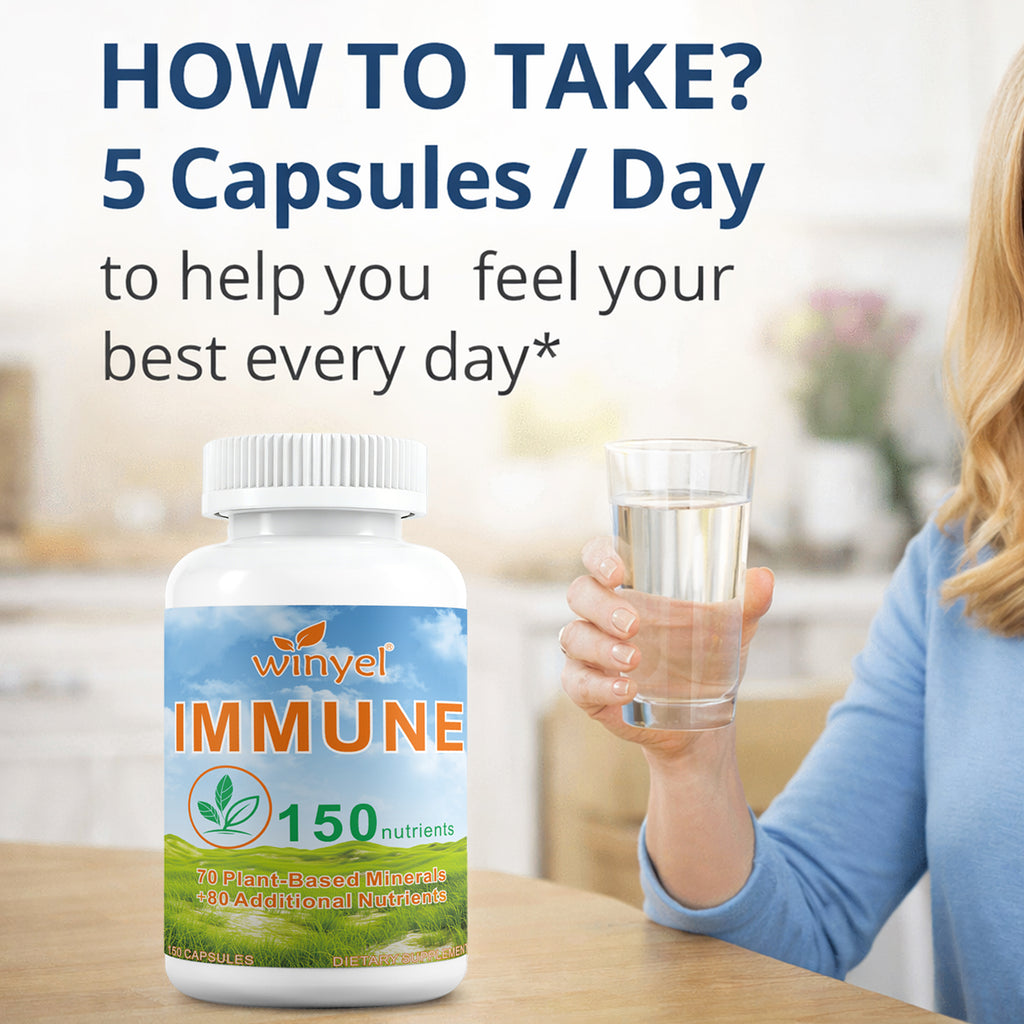 WINYEL IMMUNE 150 - The Ultimate Multivitamin & Immne Supplement, IMMU 150 Capsules - 150 Capsules by Josla