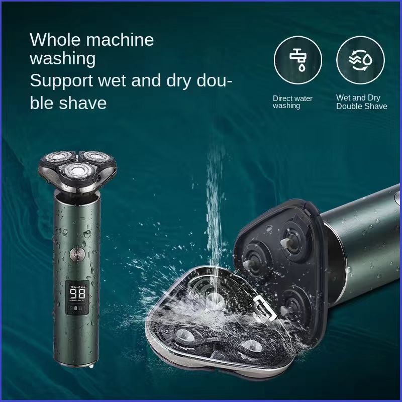 Men's Electric Shaver Triple Head Razor Travel Portable Washable by Josla