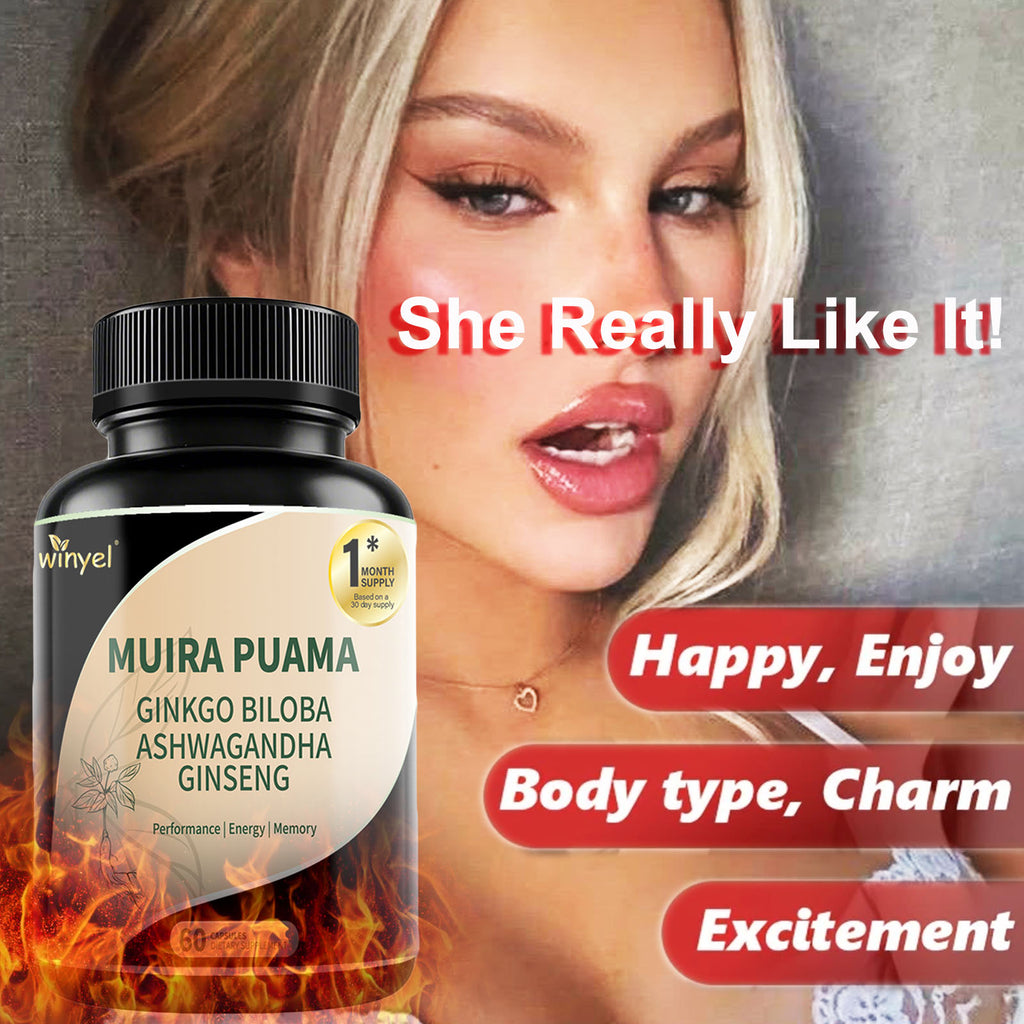 Muira Puama Ginseng Ashwagandha Ginkgo Tribulus Herbal Supplements Unleash Your Potential Through Our Pills Dietary Supplements, Help Promote An Active And Healthy Lifestyle 60 Capsules by Josla