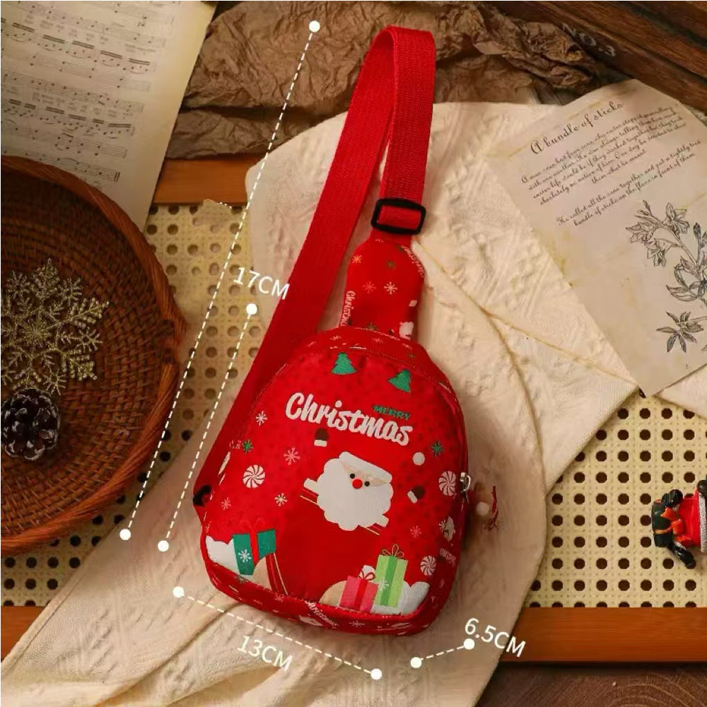 Christmas Santa Handheld Gift Bag - Festive Waterproof Gift Wrap For Holiday Presents, Perfect For Christmas Eve Apple Gift Boxes & Small Gifts by Josla