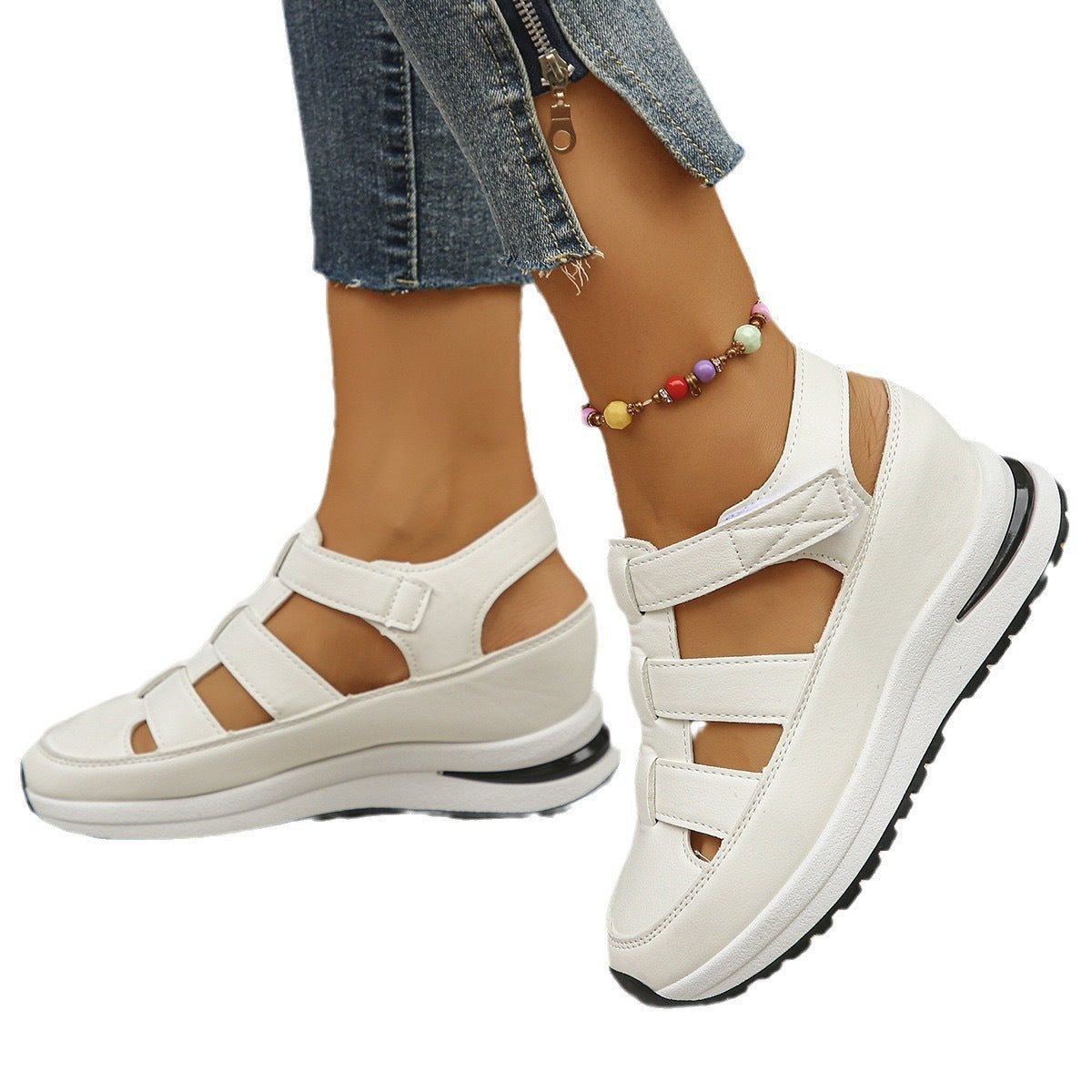 Summer Wedge Baotou Hollow Women's Breathable Shoes by Josla
