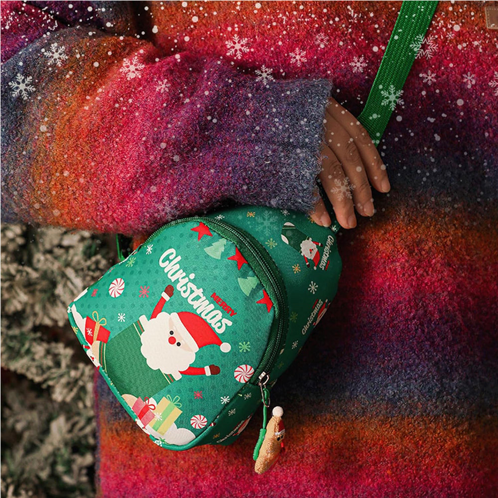 Christmas Santa Handheld Gift Bag - Festive Waterproof Gift Wrap For Holiday Presents, Perfect For Christmas Eve Apple Gift Boxes & Small Gifts by Josla
