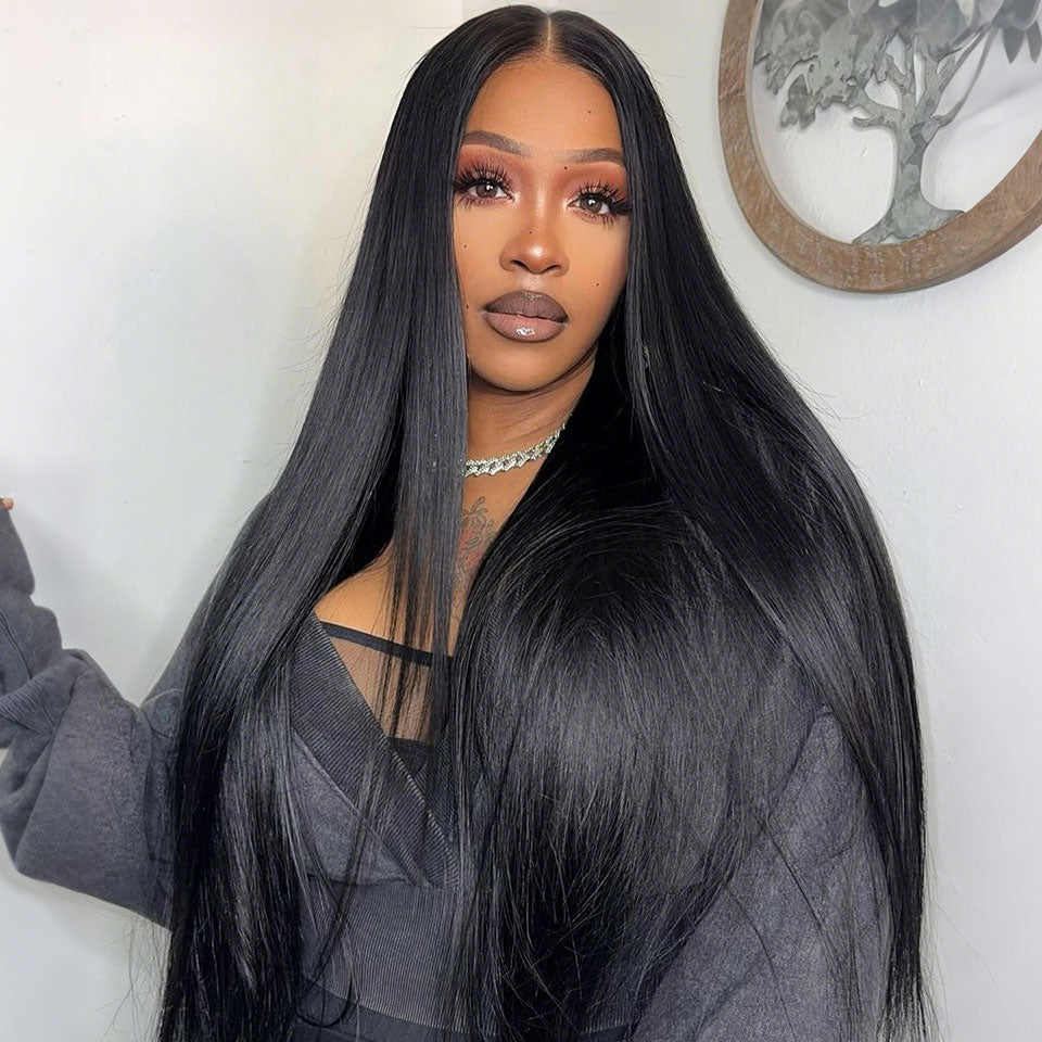 4x4 Lace Human Hair Wig Natural Color, Straight Texture, Density by Josla