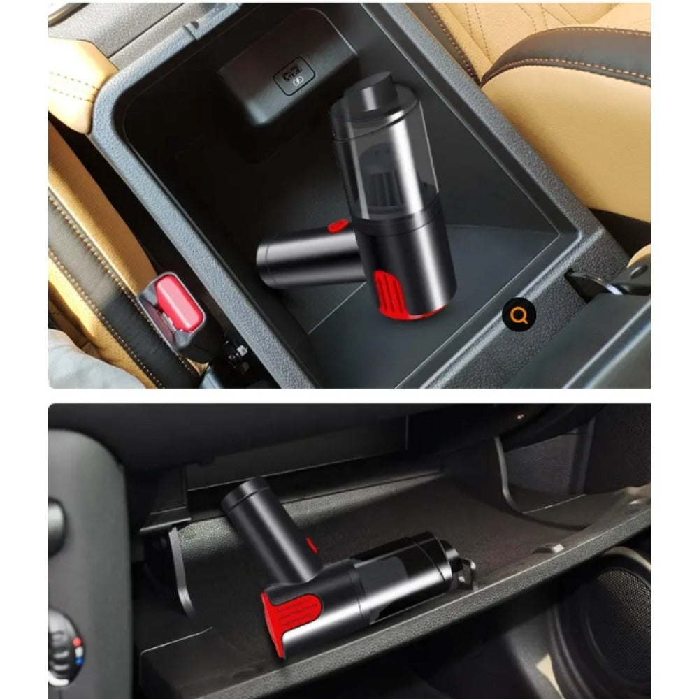 Wireless-red Car Vacuum Cleaner Wireless Usb Charging Car Vacuum Cleaner Home Handheld Mini Desktop Vacuum Cleaner Portable by Josla