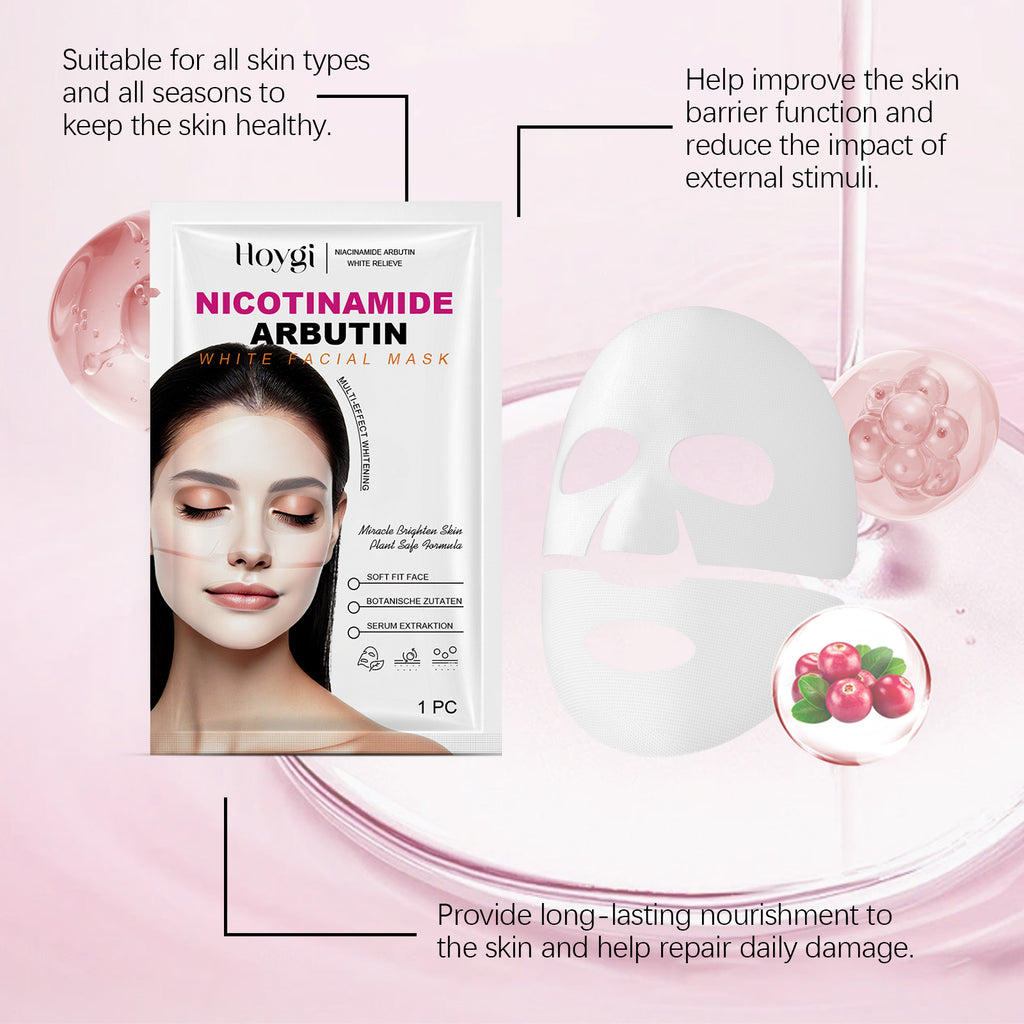 Hoygi Nicotinamide Arbutin Moisturizing Mask (Bag) Facial Skin Hydrating, Moisturizing, Firming And Nourishing Essence Mask by Josla