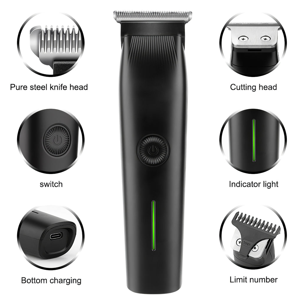 Beard Trimmer, 3 In 1 Hair Clippers And Mens Grooming Kit, Face, Nose, Ear Hair Trimmer - Black by Josla