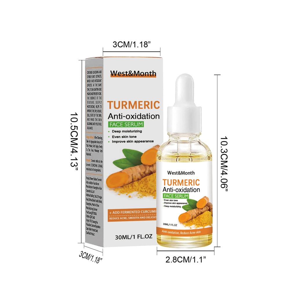 Turmeric Anti-Oxidation Face Serum, 30ml Hydrating Brightening Serum For Acne Marks & Uneven Skin Tone by Josla