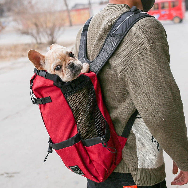 Pet Dog Carrier Bag Carrier For Dogs Backpack Out Double Shoulder Portable Travel Backpack Outdoor Dog Carrier Bag Travel by Josla